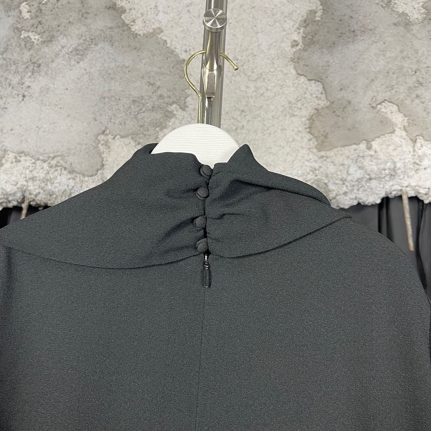 Saint Laurent Paris Saint Laurent Bow Tie Long Sleeve Mini Dress Size 36 Size XS / US 0-2 / IT 36-38 - 8 Thumbnail