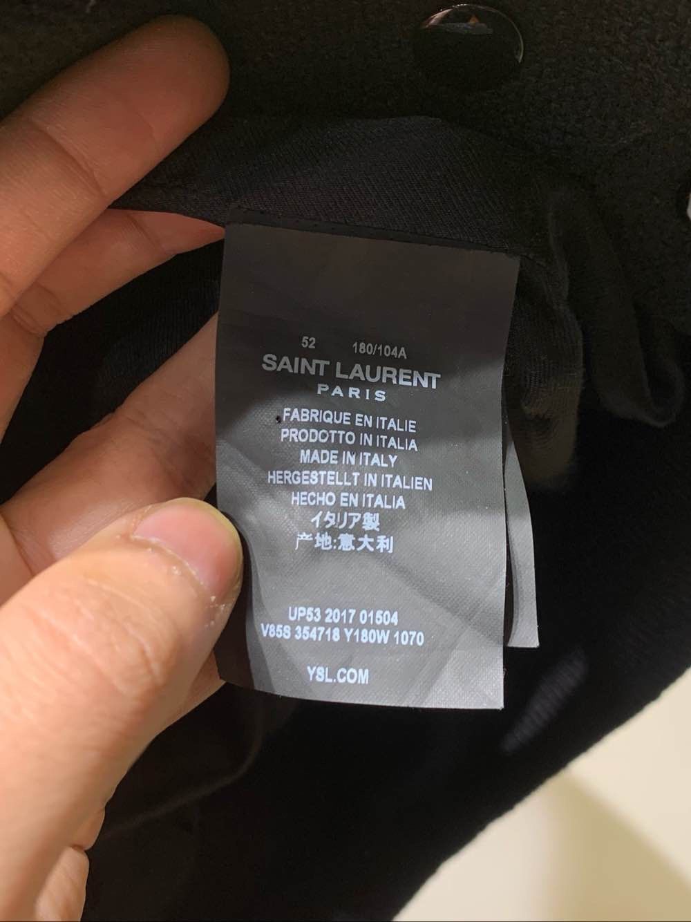 Saint Laurent Paris Saint Laurent Wool Varsity Jacket Size 52 Size US L / EU 52-54 / 3 - 4 Thumbnail