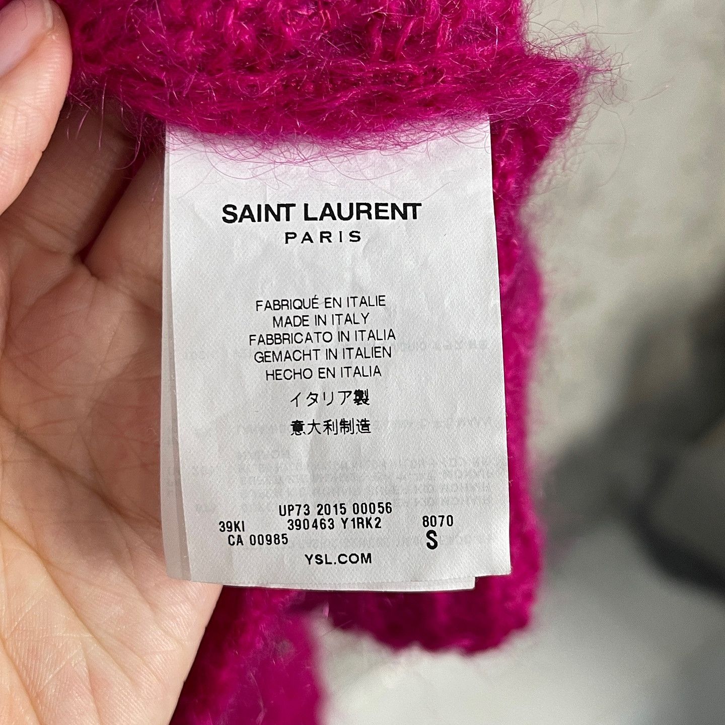Saint Laurent Paris Saint Laurent Rhinestone Open Knit Sweater Size S Size S / US 4 / IT 40 - 4 Thumbnail