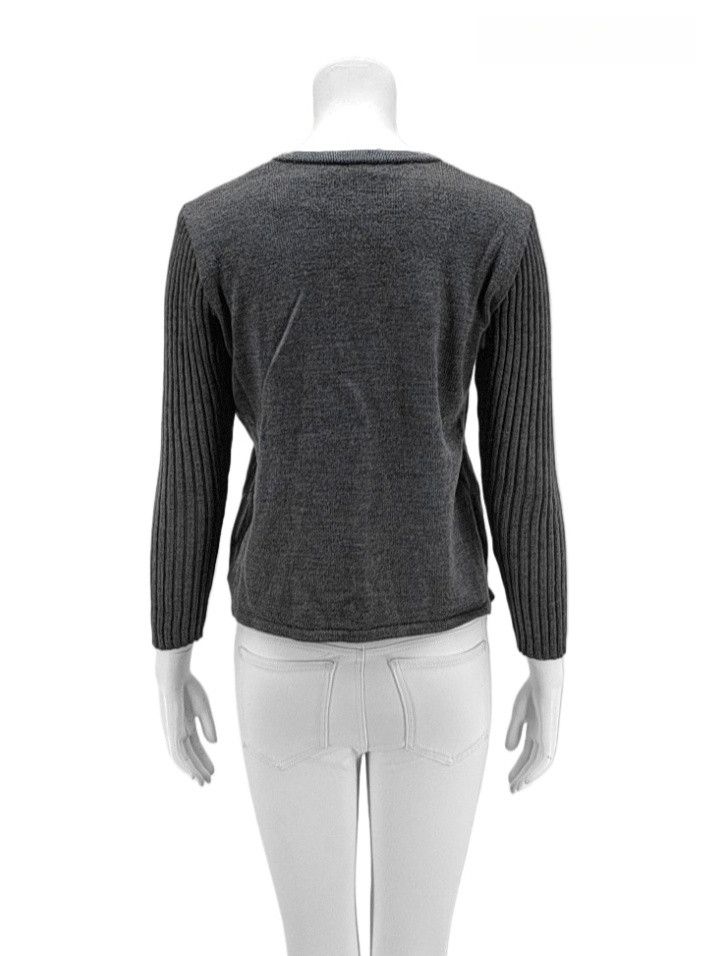 Yves Saint Laurent Yves Saint Laurent Gray Wool Cardigan Size M Size M / US 6-8 / IT 42-44 - 2 Thumbnail