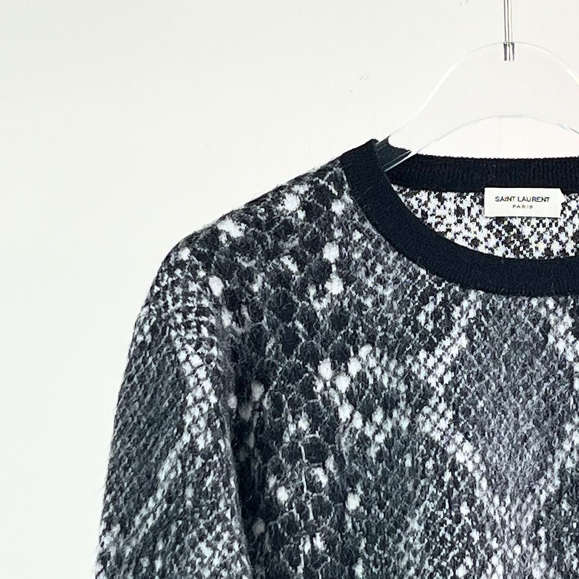 Saint Laurent Paris Saint Laurent Jacquard Pattern Sweater Size L Size L / US 10 / IT 46 - 5 Thumbnail