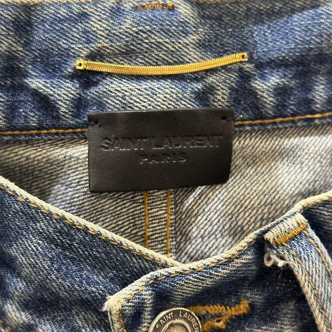 Saint Laurent Paris Saint Laurent Blue Jeans Size 28 Size 28" / US 6 / IT 42 - 3 Thumbnail