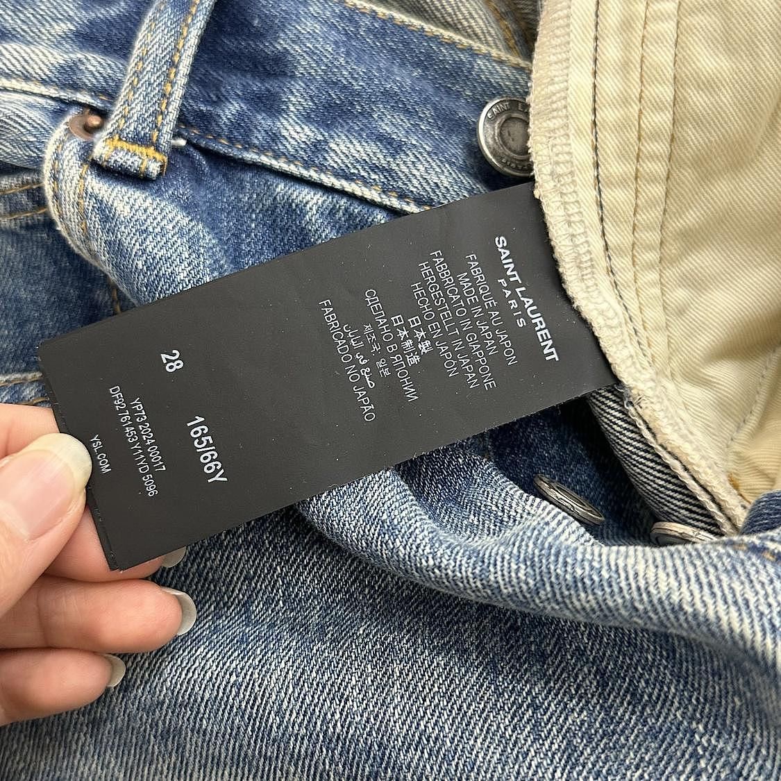 Saint Laurent Paris Saint Laurent Blue Jeans Size 28 Size 28" / US 6 / IT 42 - 5 Thumbnail