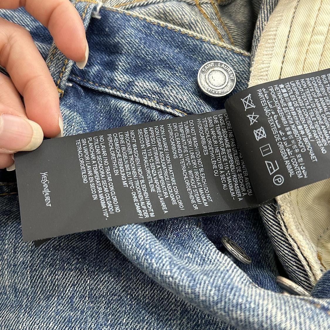 Saint Laurent Paris Saint Laurent Blue Jeans Size 28 Size 28" / US 6 / IT 42 - 7 Thumbnail