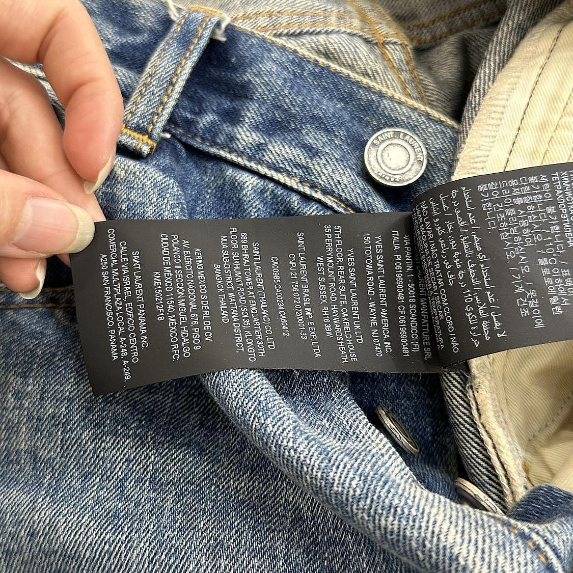 Saint Laurent Paris Saint Laurent Blue Jeans Size 28 Size 28" / US 6 / IT 42 - 9 Thumbnail