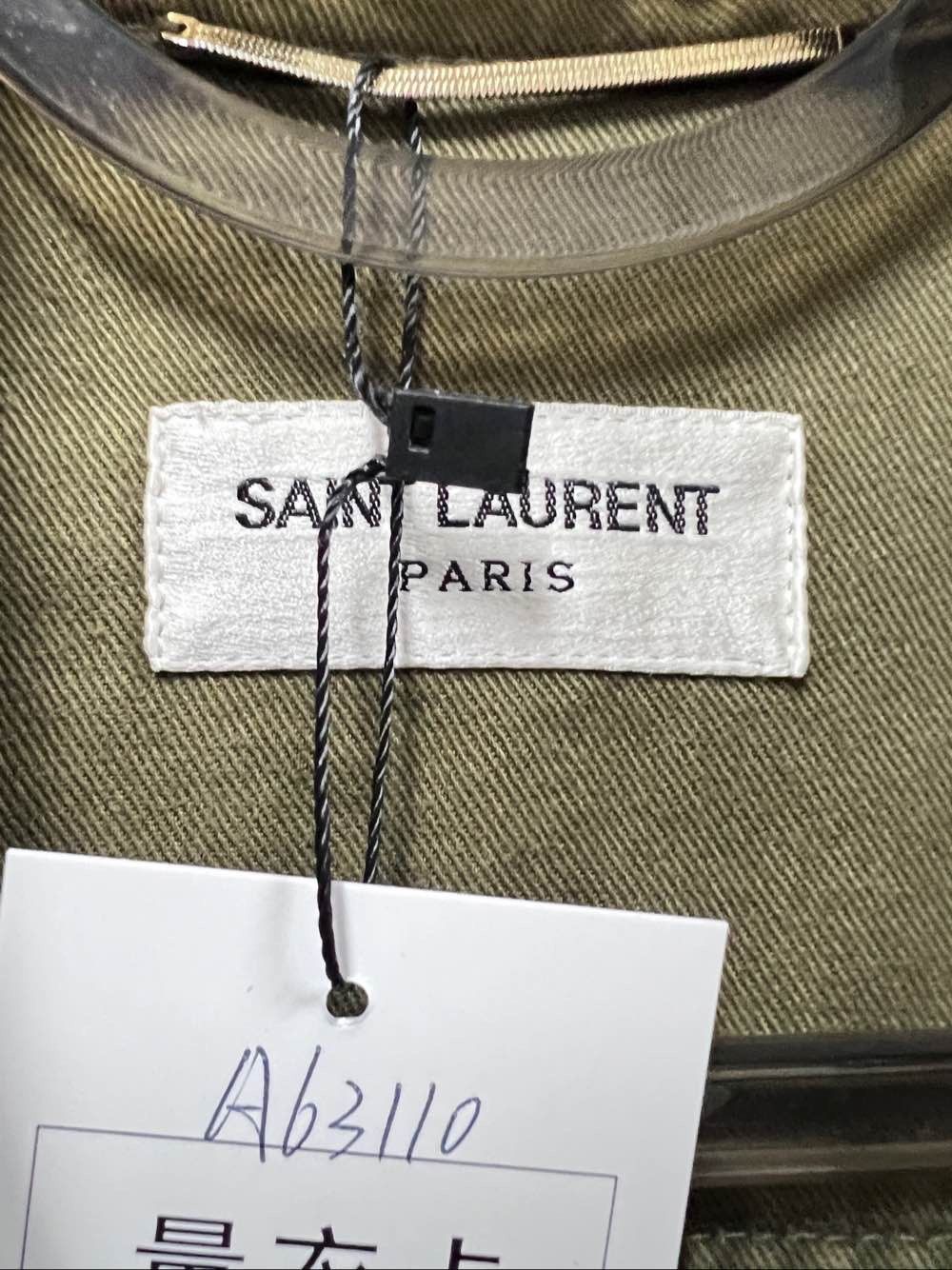 Saint Laurent Paris Saint Laurent Olive Utility Jacket F34 Size XS / US 0-2 / IT 36-38 - 3 Thumbnail
