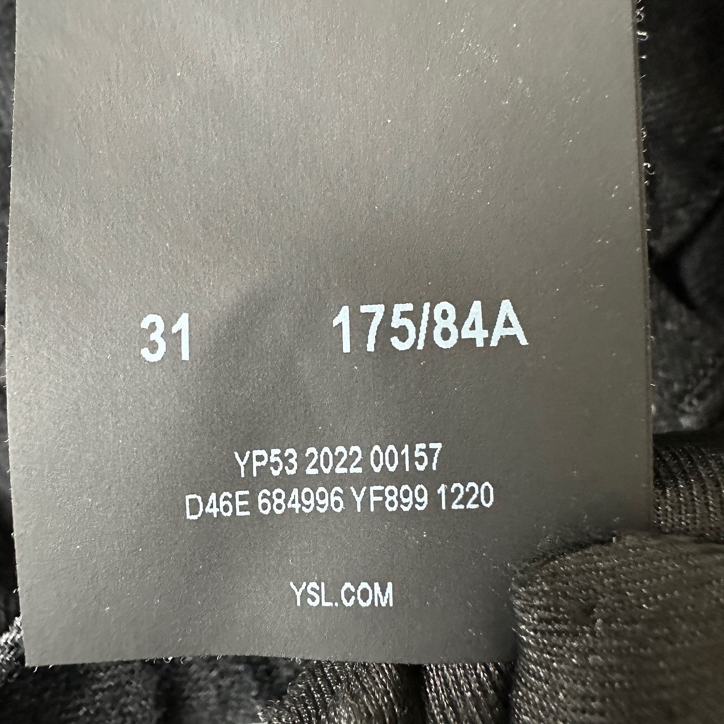 Saint Laurent Paris Saint Laurent Black Straight Leg Jeans Size 31 Size US 31 - 7 Thumbnail