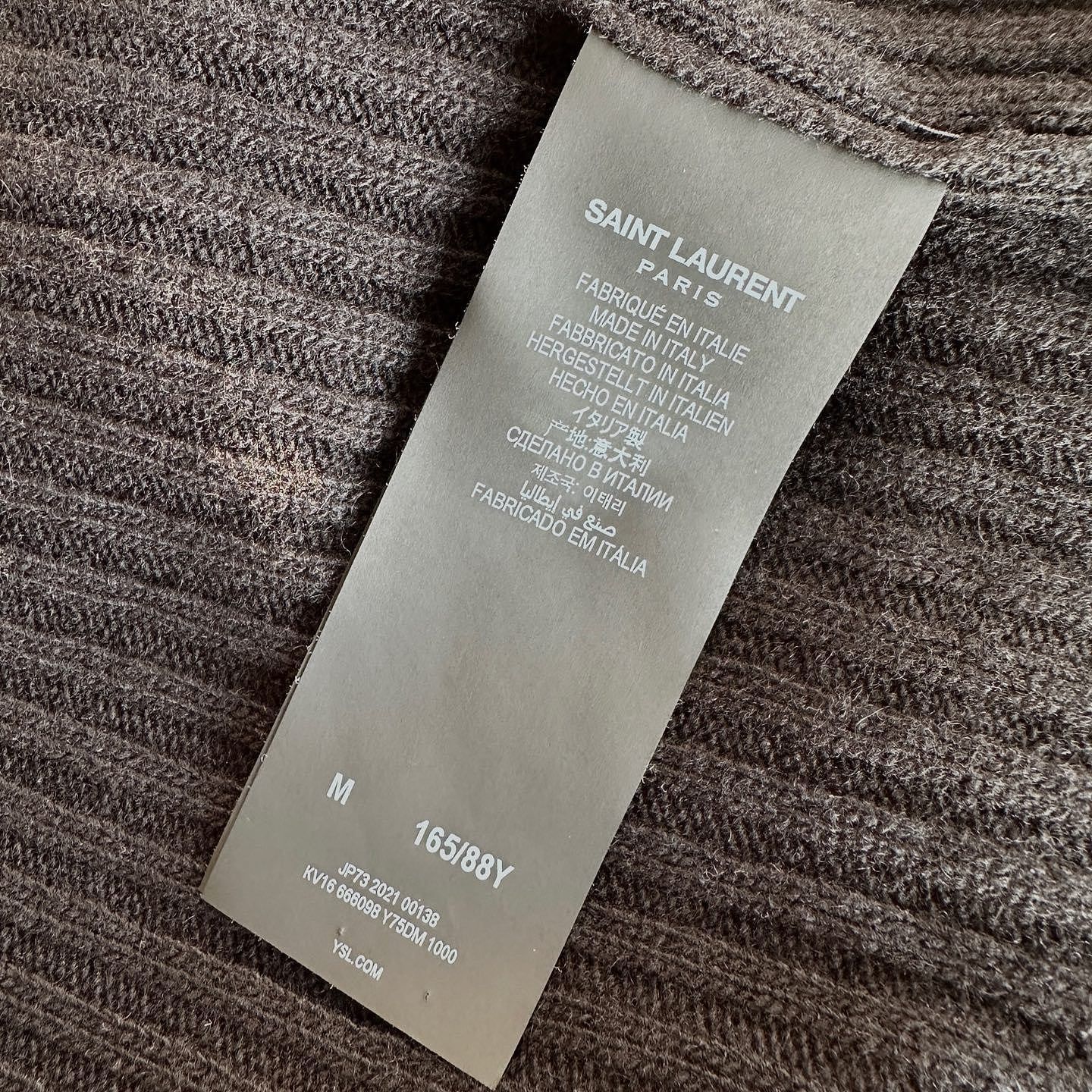 Saint Laurent Paris Saint Laurent YSL Logo Ribbed Turtleneck Sweater Size M Size M / US 6-8 / IT 42-44 - 4 Thumbnail