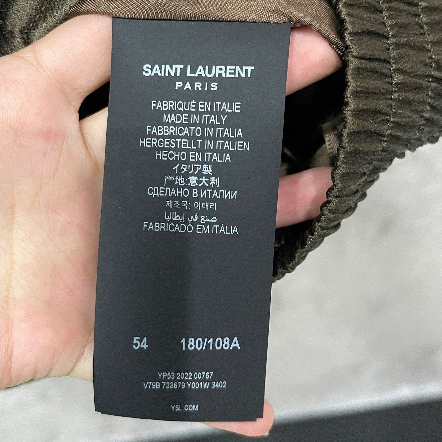 Saint Laurent Paris Saint Laurent Silk Zip Jacket Size 54 Size US L / EU 52-54 / 3 - 4 Thumbnail