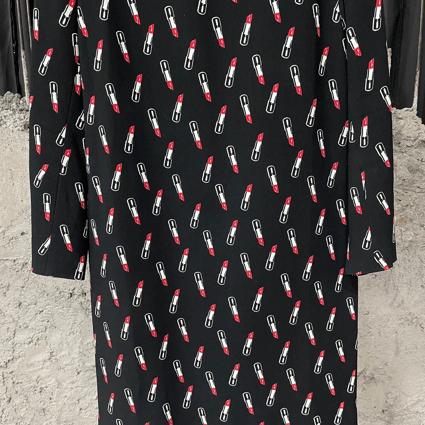 Saint Laurent Paris Saint Laurent Lipstick Print Mini Dress F36 Size XS / US 0-2 / IT 36-38 - 7 Thumbnail