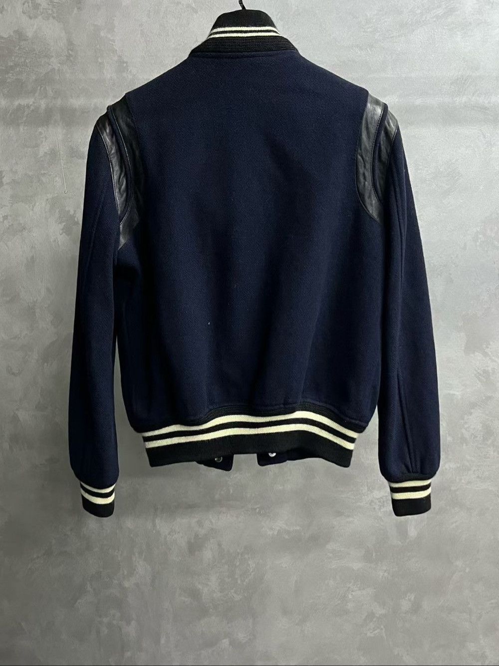 Saint Laurent Paris Saint Laurent Leather Trim Varsity Jacket US S Size US S / EU 44-46 / 1 - 2 Thumbnail
