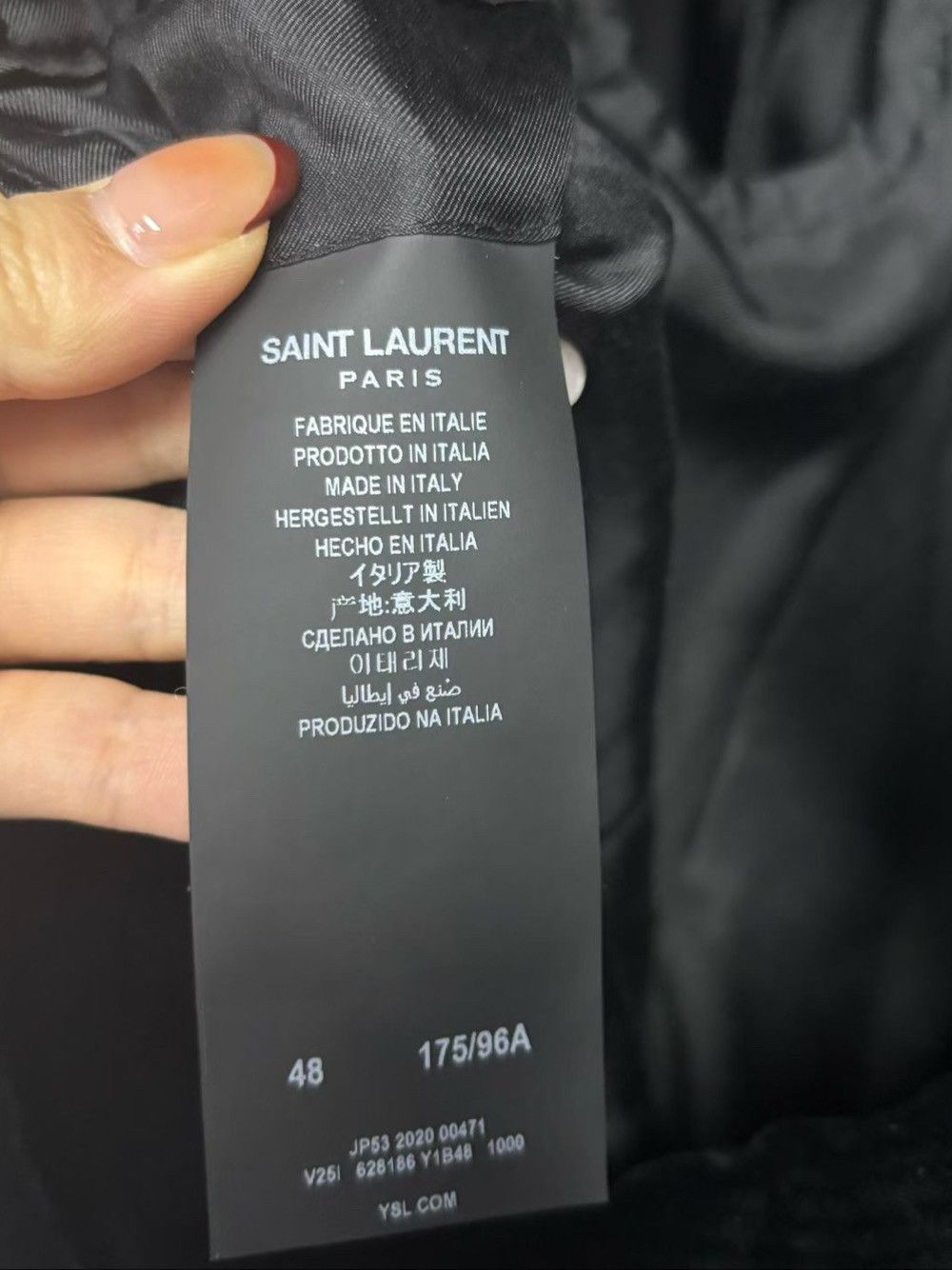 Saint Laurent Paris Saint Laurent Solid Black Blazer Size 38R Size 38R - 4 Thumbnail