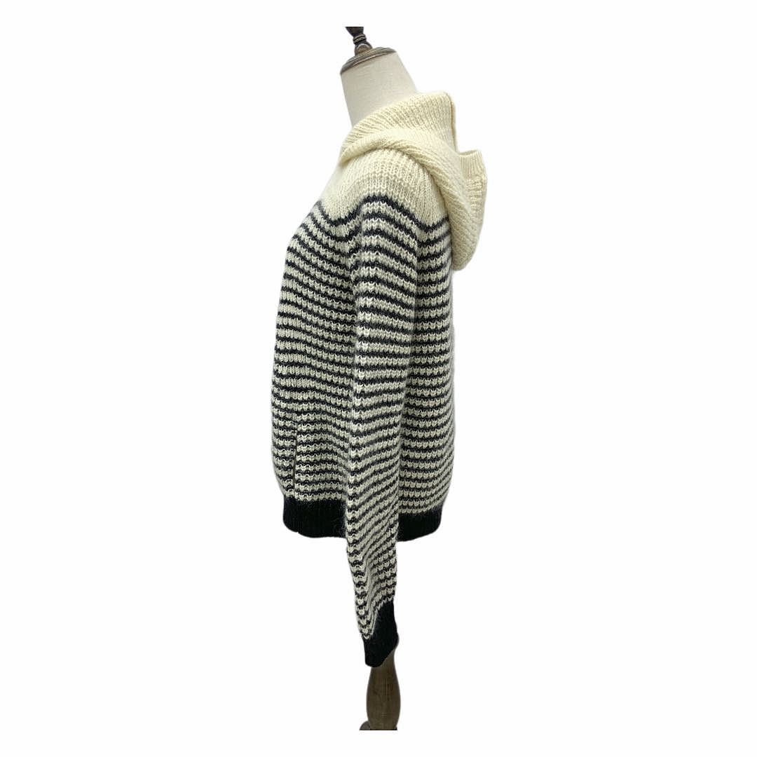 Saint Laurent Paris Saint Laurent Striped Hooded Sweater Size L Size L / US 10 / IT 46 - 5 Thumbnail