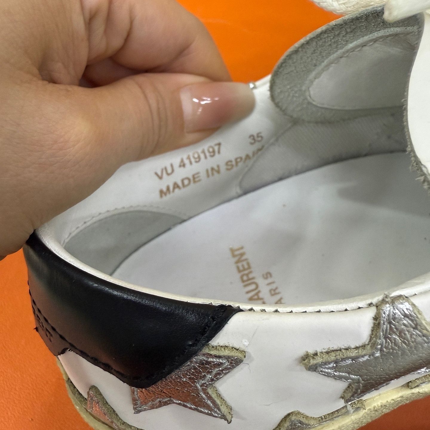 Saint Laurent Paris Saint Laurent Star Low-Top Sneakers Size 35 Size US 5 / IT 35 - 5 Thumbnail