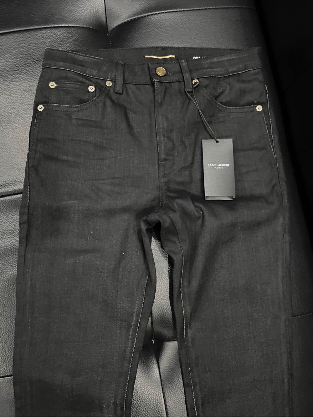 Saint Laurent Paris Saint Laurent Black Denim Jeans Size 28 Size US 28 / EU 44 - 7 Thumbnail