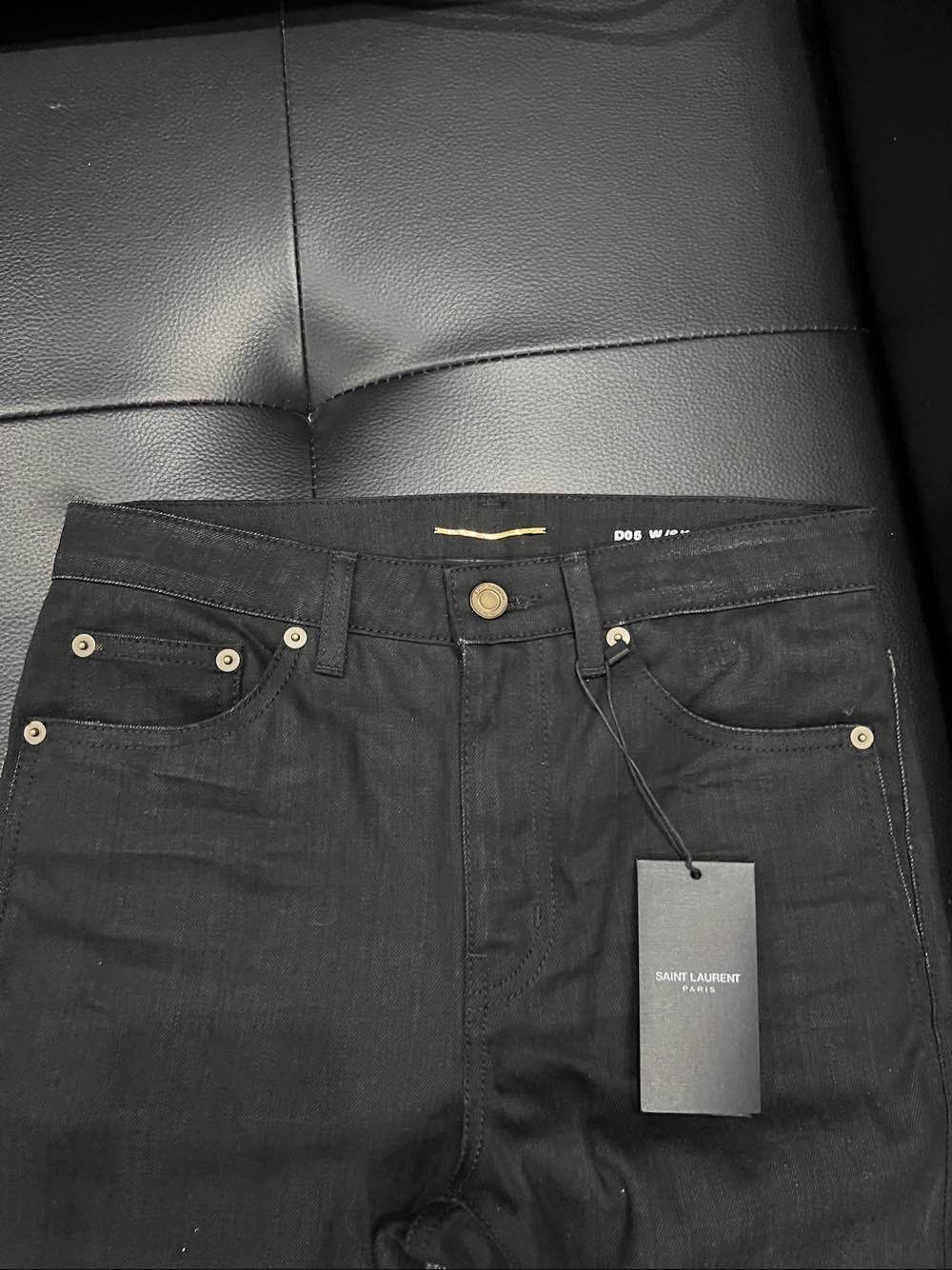 Saint Laurent Paris Saint Laurent Black Denim Jeans Size 28 Size US 28 / EU 44 - 9 Thumbnail