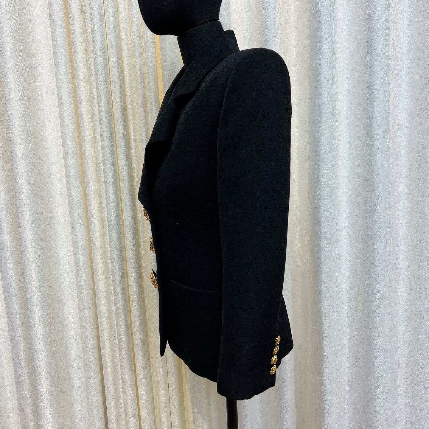 Saint Laurent Paris Saint Laurent Gold Button Wool Blazer Size 38 Size S / US 4 / IT 40 - 6 Thumbnail