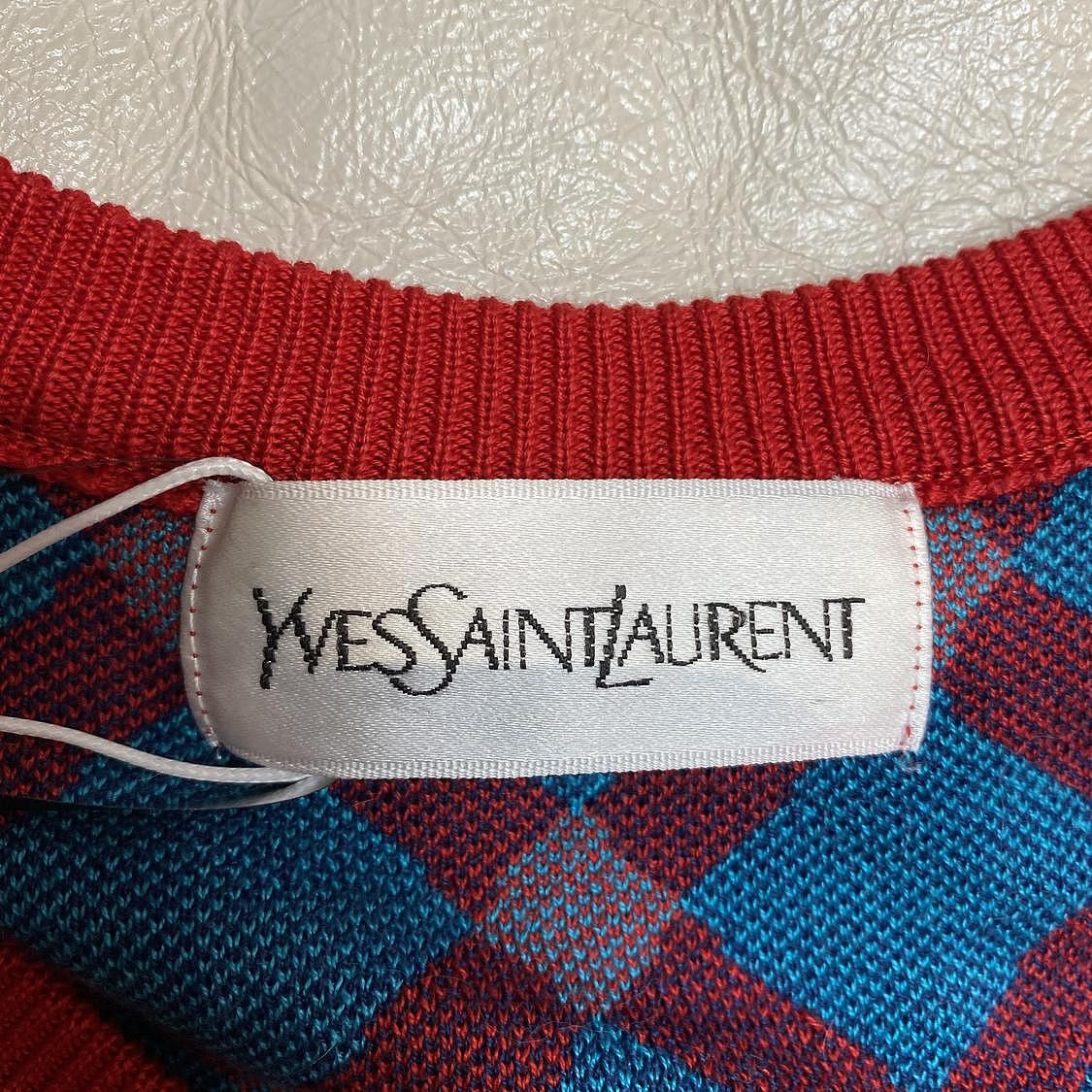 Saint Laurent Paris Saint Laurent Geometric Knit Button Up Dress M Size M / US 6-8 / IT 42-44 - 3 Thumbnail