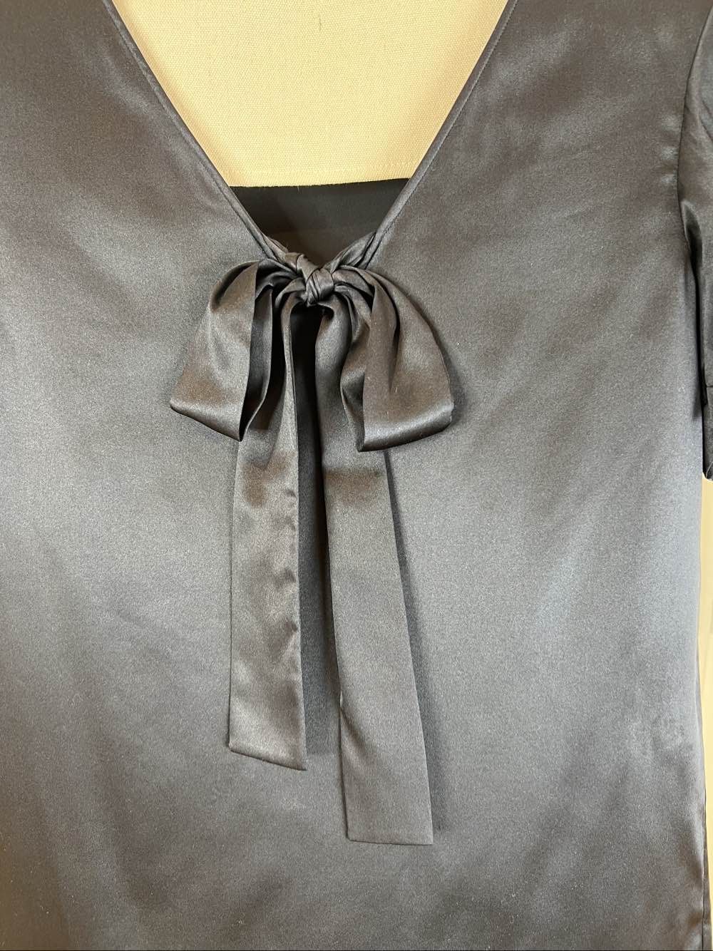 Saint Laurent Paris Saint Laurent Black Bow Blouse Size 36 Size XS / US 0-2 / IT 36-38 - 7 Thumbnail
