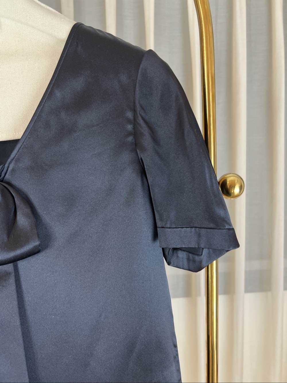 Saint Laurent Paris Saint Laurent Black Bow Blouse Size 36 Size XS / US 0-2 / IT 36-38 - 5 Thumbnail