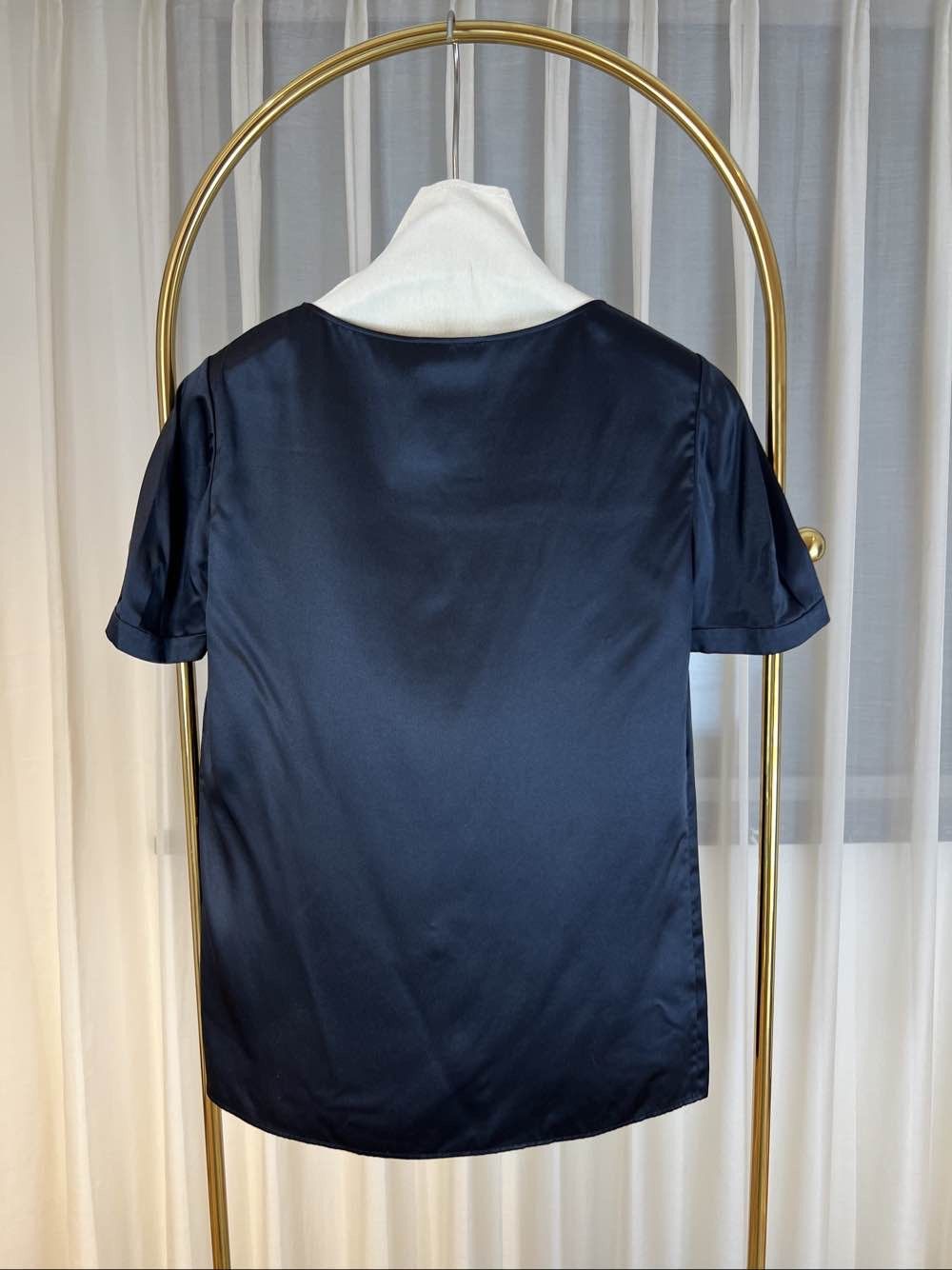 Saint Laurent Paris Saint Laurent Black Bow Blouse Size 36 Size XS / US 0-2 / IT 36-38 - 2 Thumbnail