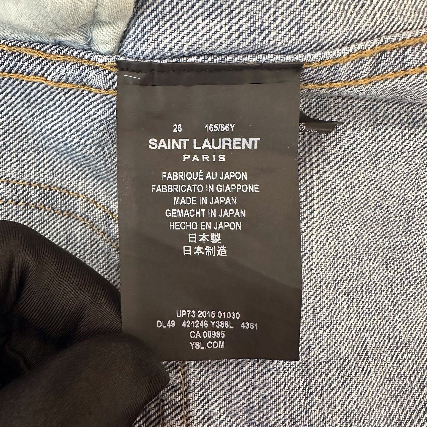 Saint Laurent Paris Saint Laurent Denim Overalls Size 28 Size 28" / US 6 / IT 42 - 4 Thumbnail