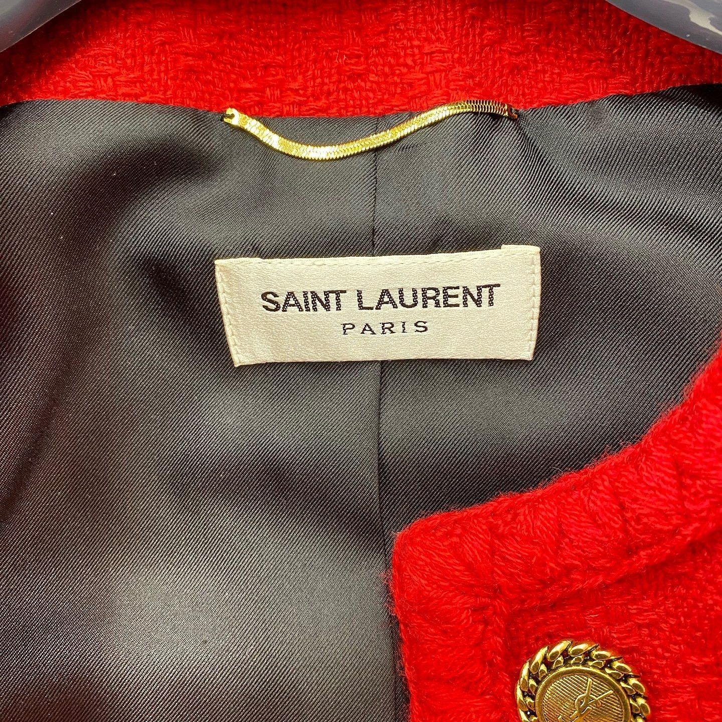 Saint Laurent Paris Saint Laurent Tweed Jacket Size F38 Size S / US 4 / IT 40 - 3 Thumbnail