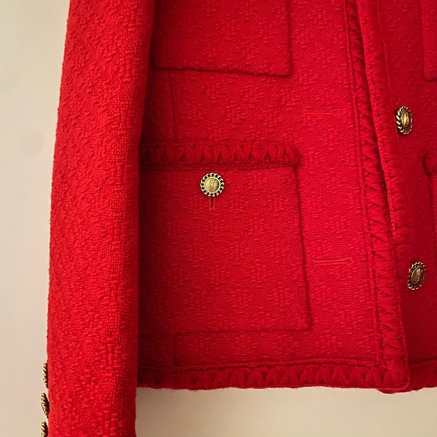 Saint Laurent Paris Saint Laurent Tweed Jacket Size F38 Size S / US 4 / IT 40 - 6 Thumbnail