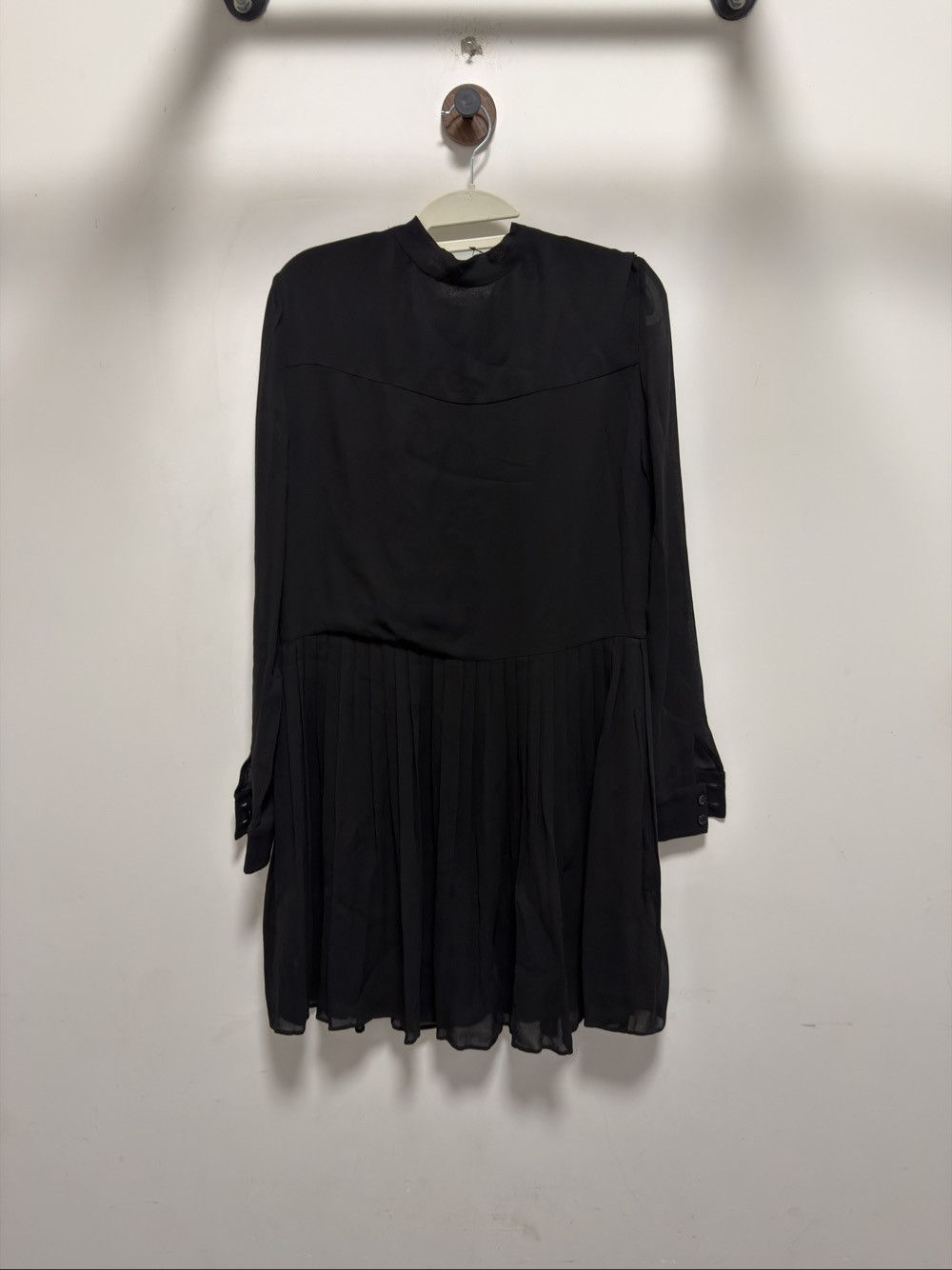 Saint Laurent Paris Saint Laurent Black Viscose Mini Dress Size 40 Size M / US 6-8 / IT 42-44 - 2 Thumbnail
