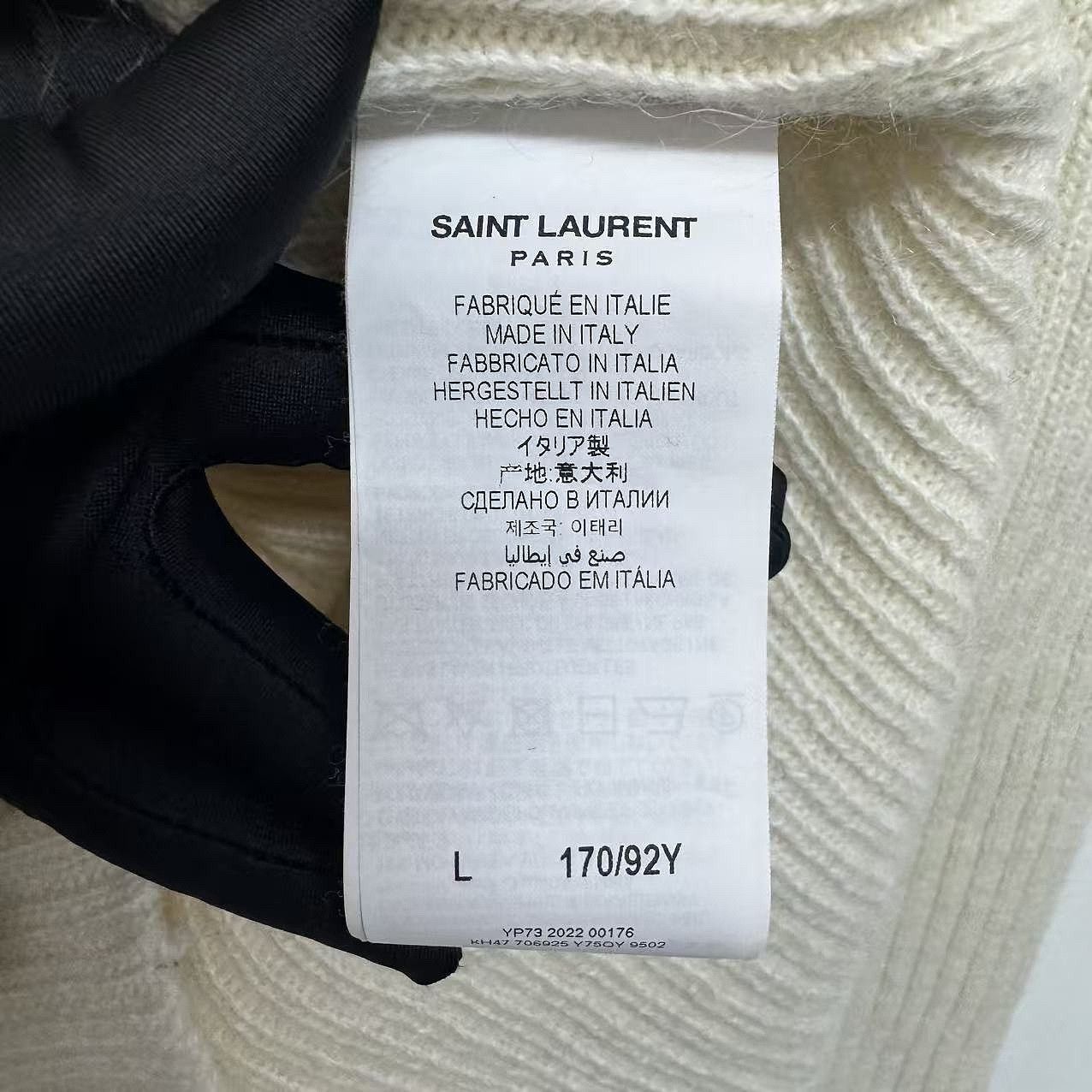 Saint Laurent Paris Saint Laurent Logo Patch Turtleneck Sweater Size L Size L / US 10 / IT 46 - 4 Thumbnail