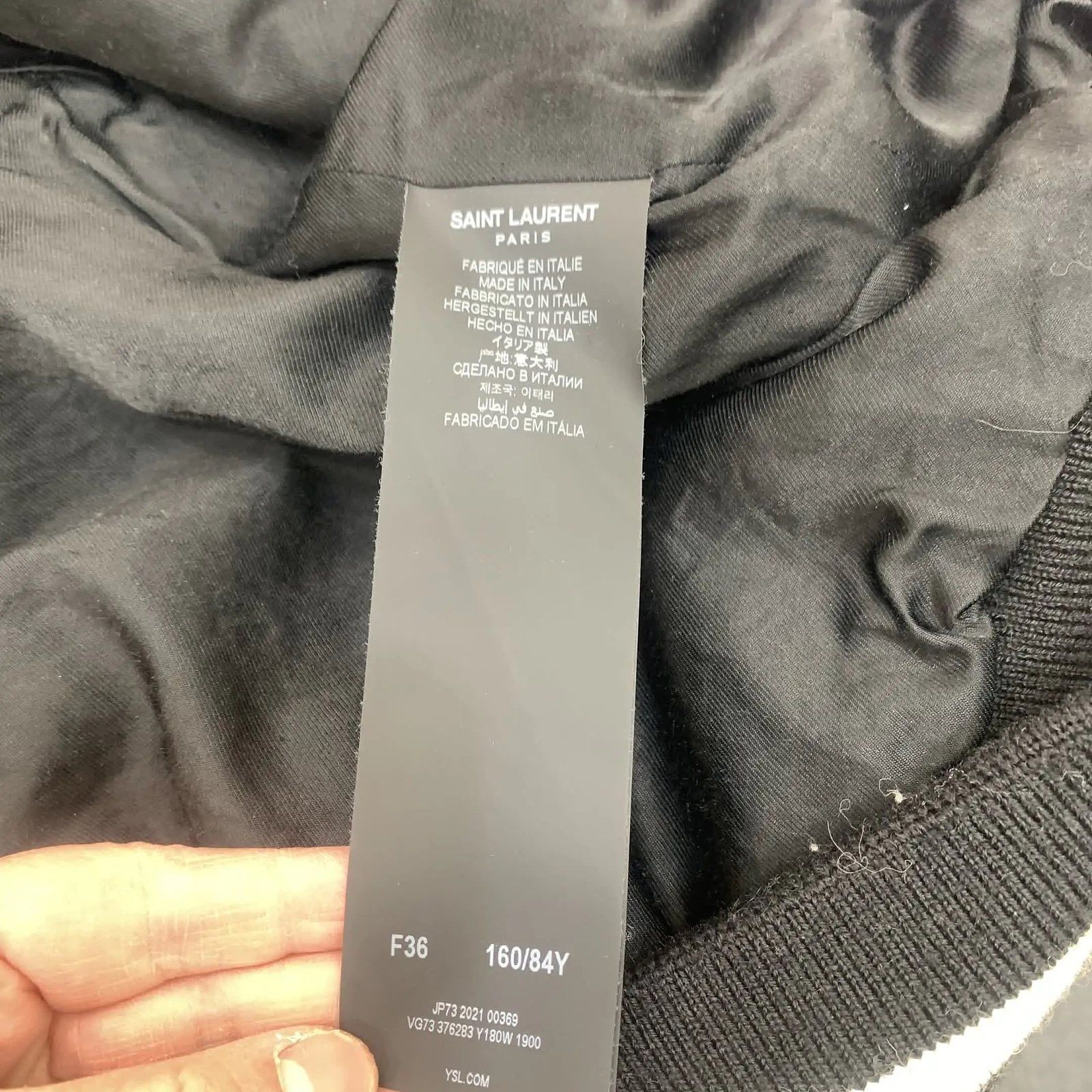 Saint Laurent Paris Saint Laurent Wool Leather Trim Teddy Jacket Size 36 Size XS / US 0-2 / IT 36-38 - 4 Thumbnail