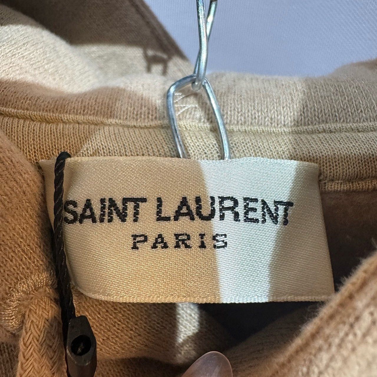 Saint Laurent Paris Saint Laurent Logo Embroidered Stripe Hoodie Size L Size US L / EU 52-54 / 3 - 3 Thumbnail