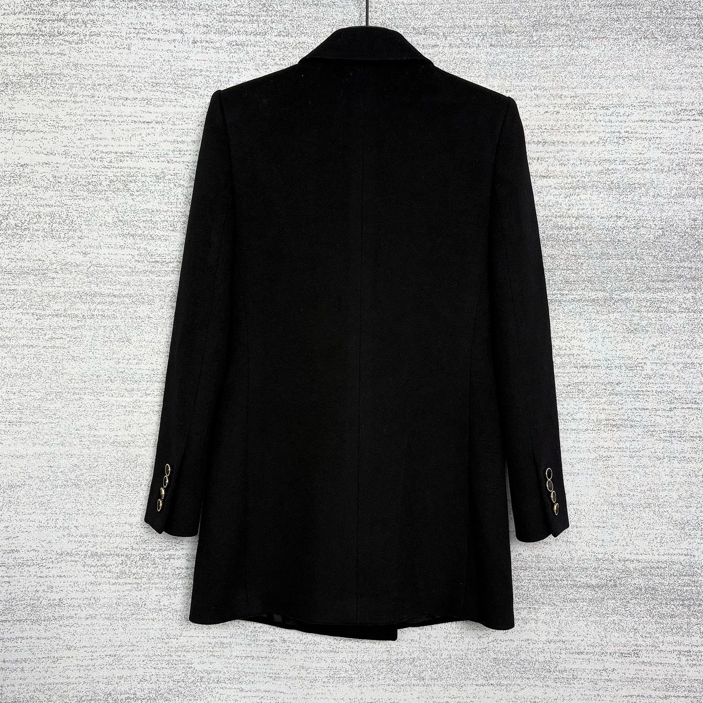 Saint Laurent Paris Saint Laurent Double-Breasted Wool Blazer Size 34 Size XS / US 0-2 / IT 36-38 - 2 Thumbnail