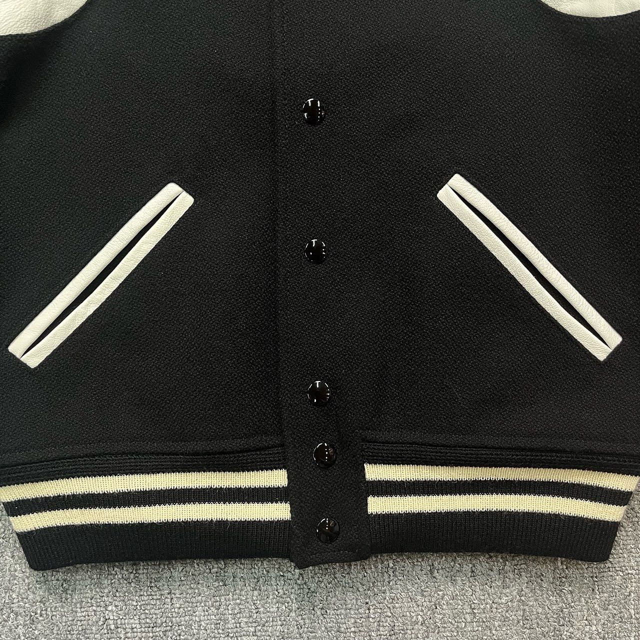 Saint Laurent Paris Saint Laurent Striped Varsity Jacket Size 38 Size S / US 4 / IT 40 - 5 Thumbnail