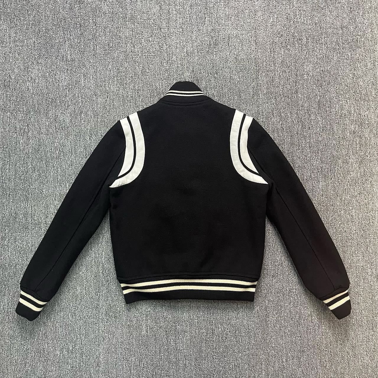 Saint Laurent Paris Saint Laurent Striped Varsity Jacket Size 38 Size S / US 4 / IT 40 - 2 Thumbnail