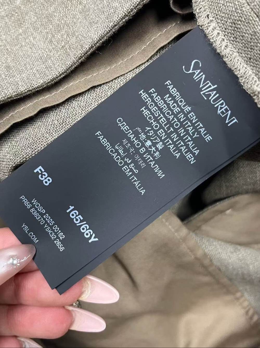 Saint Laurent Paris Saint Laurent Beige Pants Size 38 Size 27" / US 4 / IT 40 - 4 Thumbnail