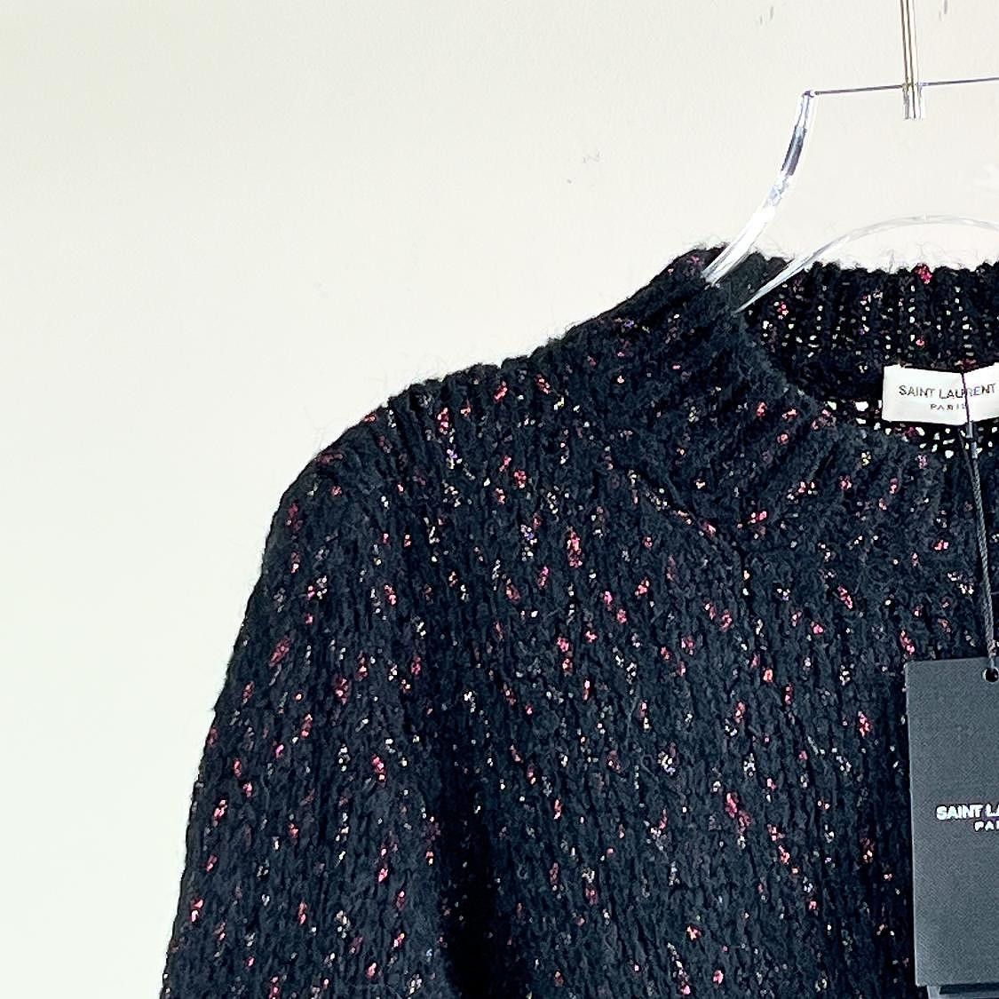 Saint Laurent Paris Saint Laurent Metallic Knit Sweater Size XS Size XS / US 0-2 / IT 36-38 - 5 Thumbnail