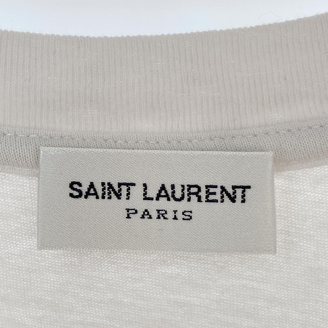 Saint Laurent Paris Saint Laurent Logo Short Sleeve T-Shirt Size S Size S / US 4 / IT 40 - 3 Thumbnail