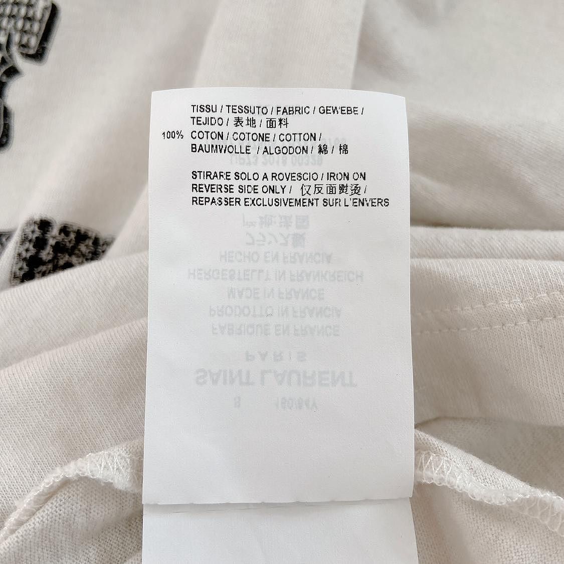 Saint Laurent Paris Saint Laurent Logo Short Sleeve T-Shirt Size S Size S / US 4 / IT 40 - 8 Thumbnail