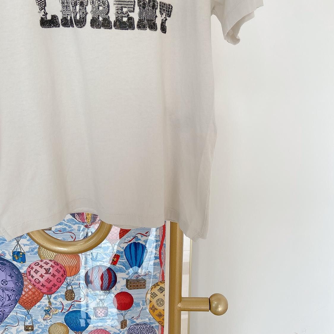 Saint Laurent Paris Saint Laurent Logo Short Sleeve T-Shirt Size S Size S / US 4 / IT 40 - 6 Thumbnail