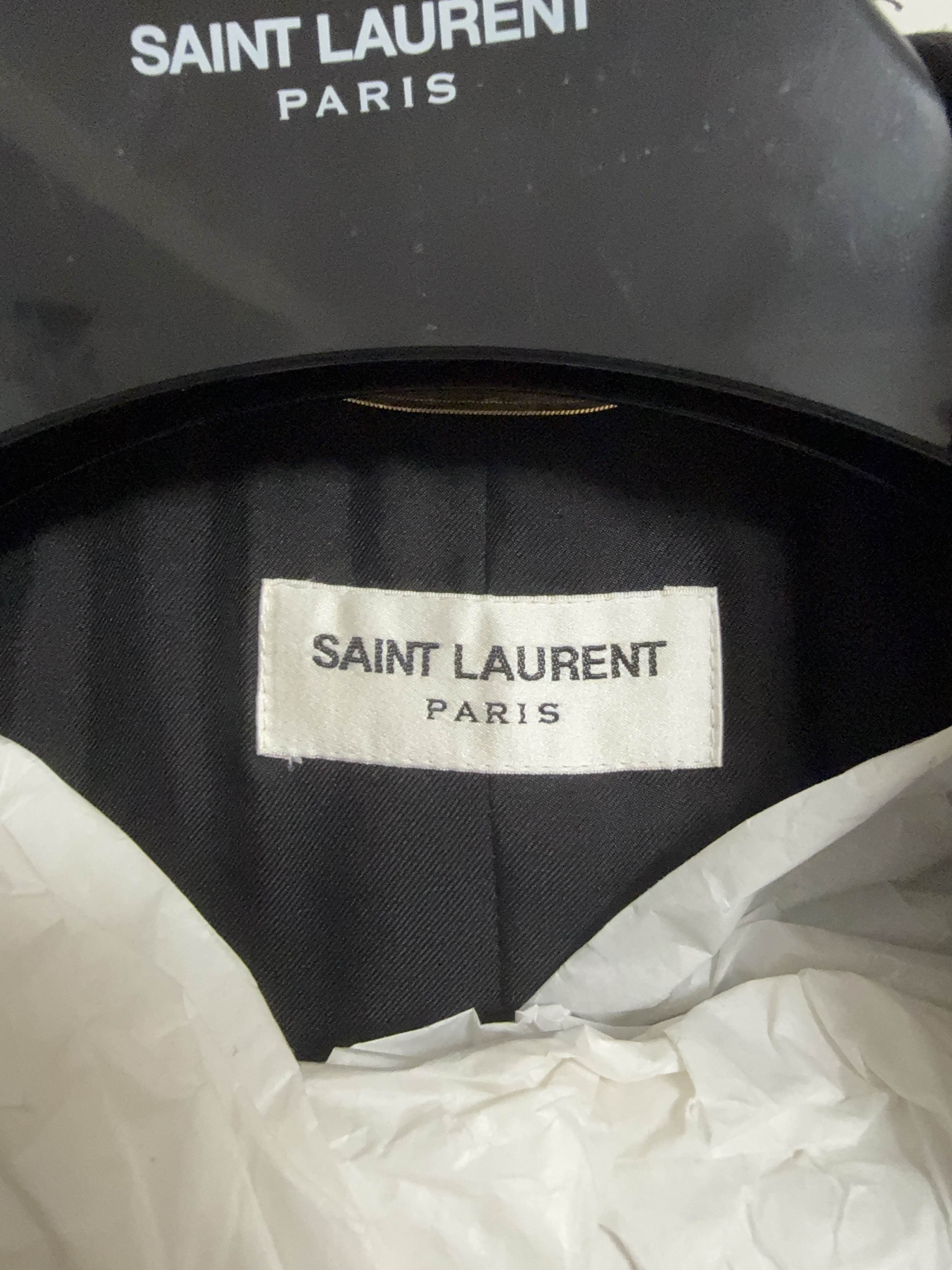 Saint Laurent Paris Saint Laurent Black Single-Breasted Blazer Size 36 Size XS / US 0-2 / IT 36-38 - 3 Thumbnail