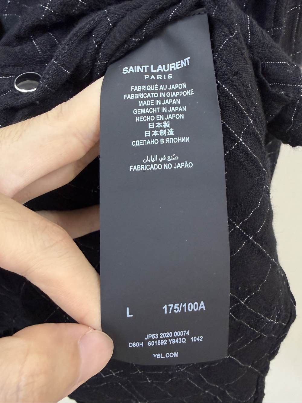 Saint Laurent Paris Saint Laurent Check Western Shirt Size L Size US L / EU 52-54 / 3 - 4 Thumbnail