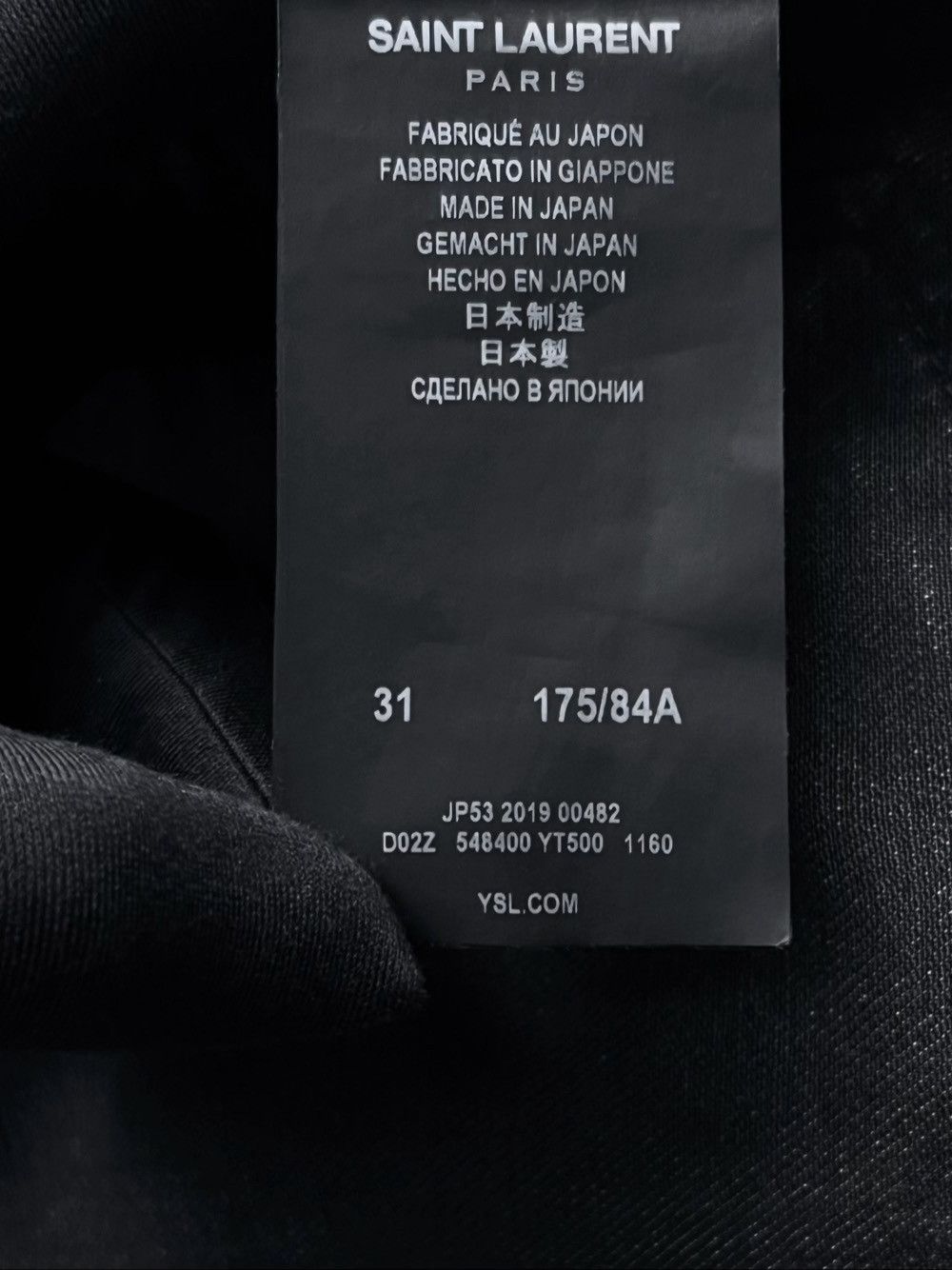 Saint Laurent Paris Saint Laurent D02 Distressed Denim Jeans Size 31 Size US 31 - 4 Thumbnail