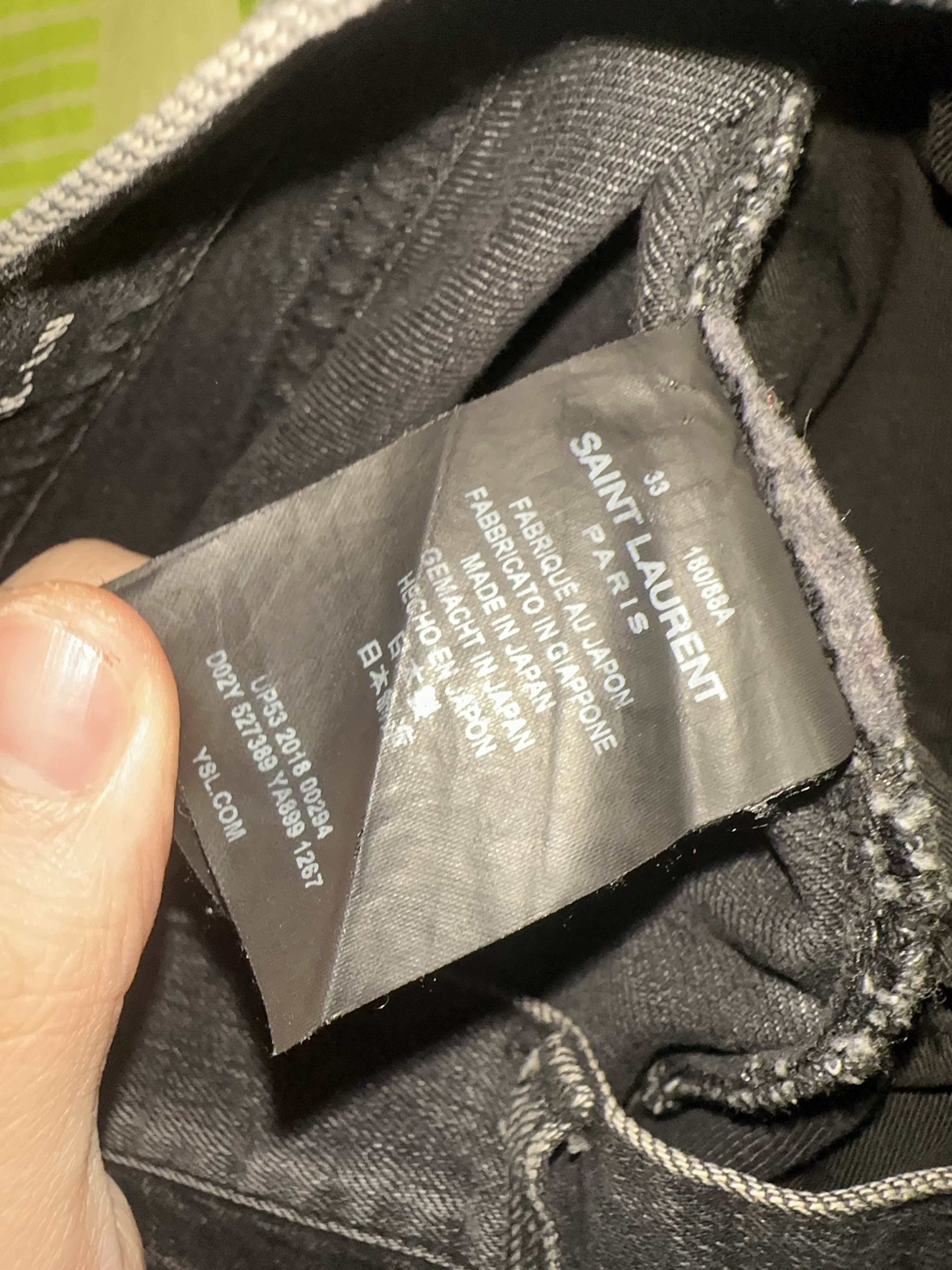 Saint Laurent Paris Saint Laurent D02 Denim Jeans Size 33 Size US 33 - 4 Thumbnail