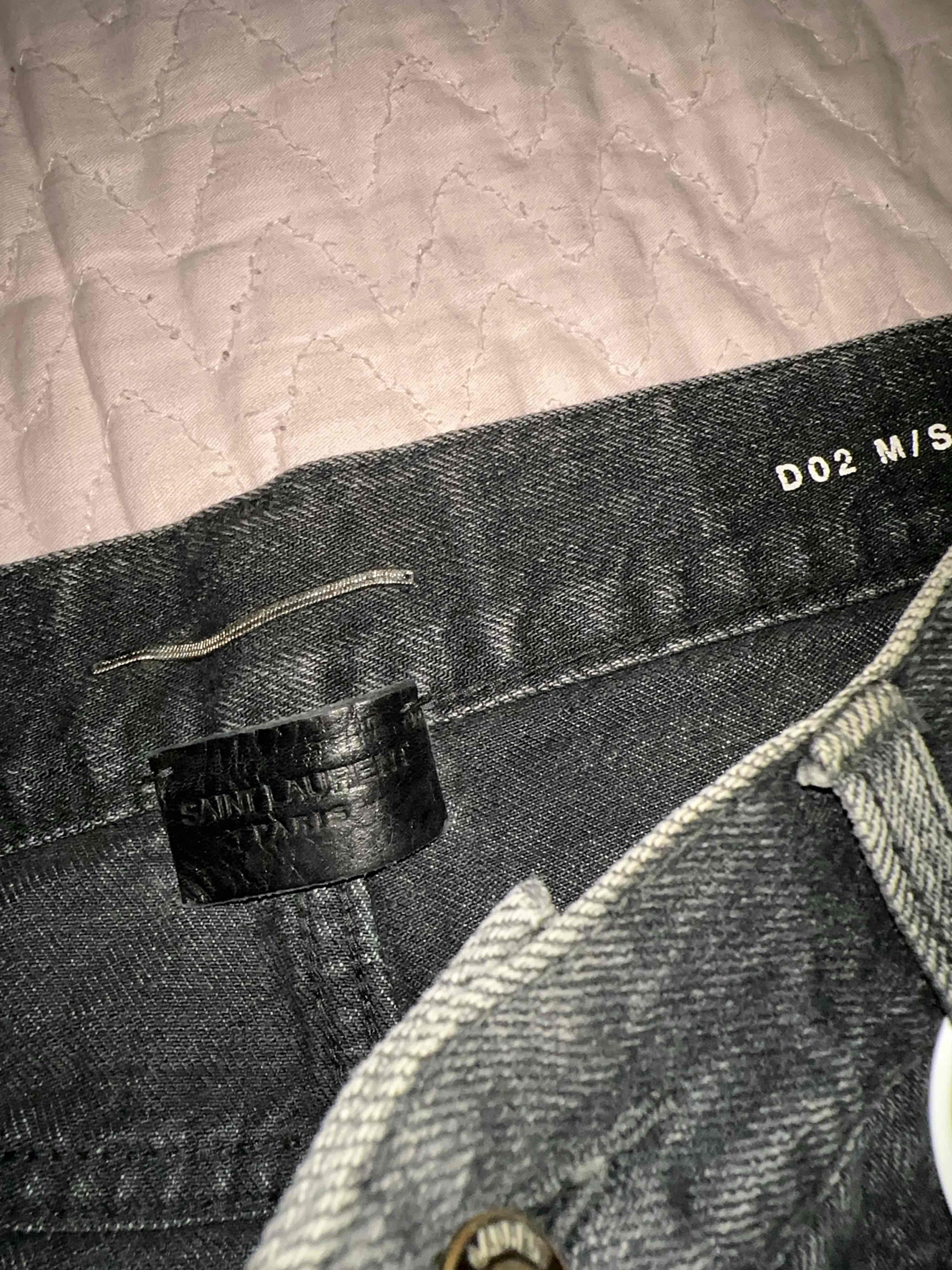 Saint Laurent Paris Saint Laurent D02 Denim Jeans Size 33 Size US 33 - 3 Thumbnail