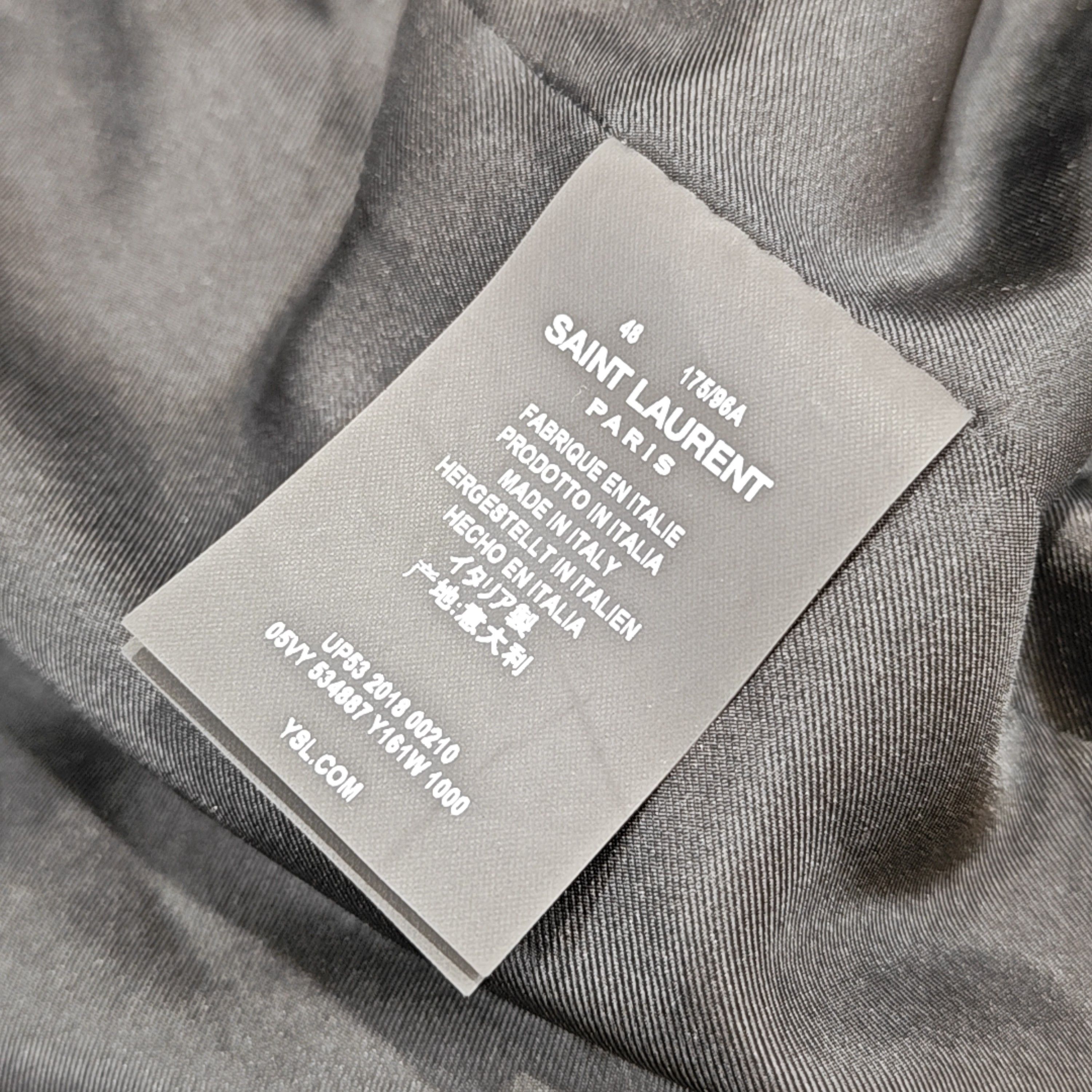 Saint Laurent Paris Saint Laurent Rose Embroidery Bomber Jacket Size M Size US M / EU 48-50 / 2 - 4 Thumbnail