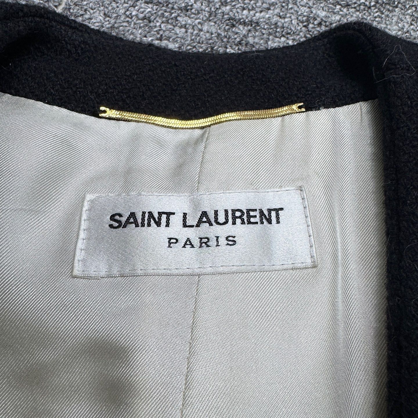 Saint Laurent Paris Saint Laurent Tweed Contrast Trim Jacket Size 34 Size XS / US 0-2 / IT 36-38 - 3 Thumbnail