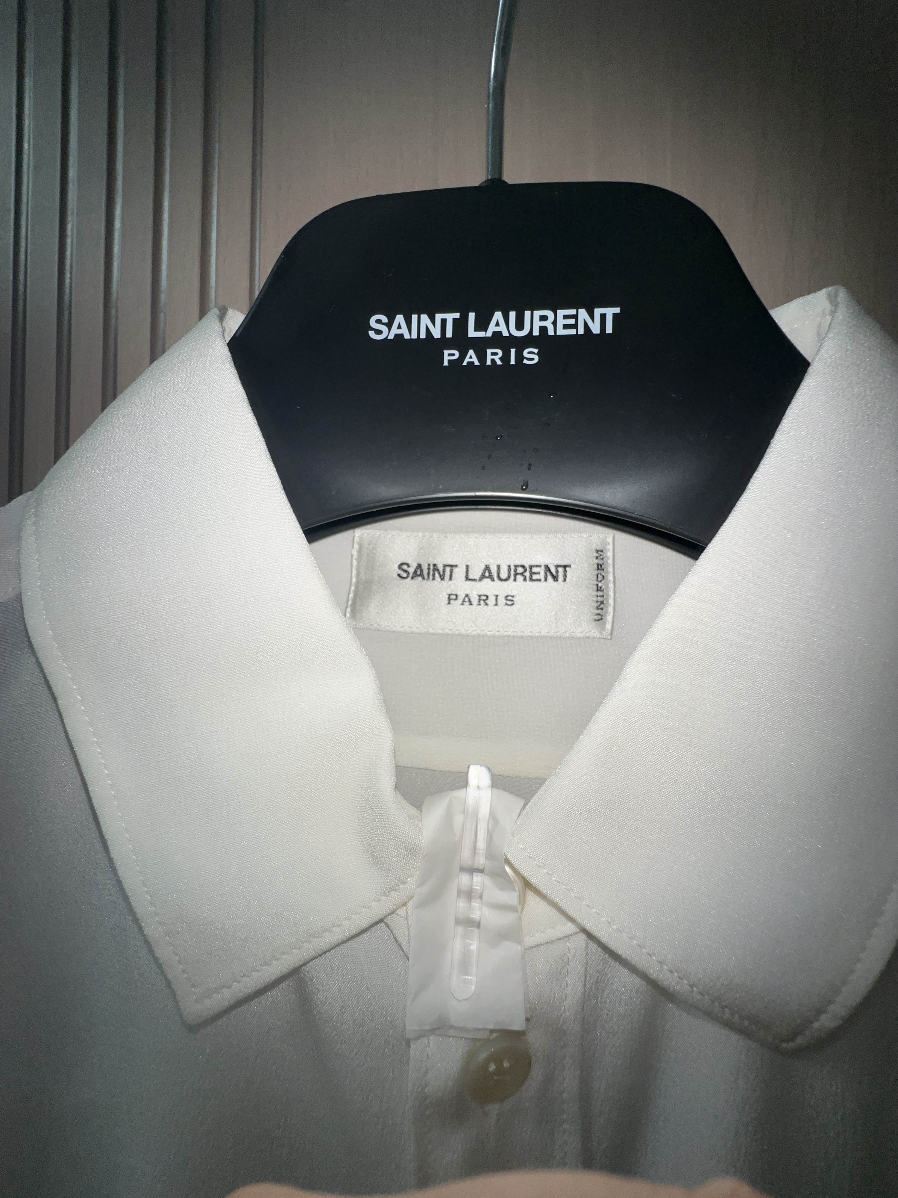 Saint Laurent Paris Saint Laurent Uniform Button Up Shirt Size F36 Size XS / US 0-2 / IT 36-38 - 3 Thumbnail