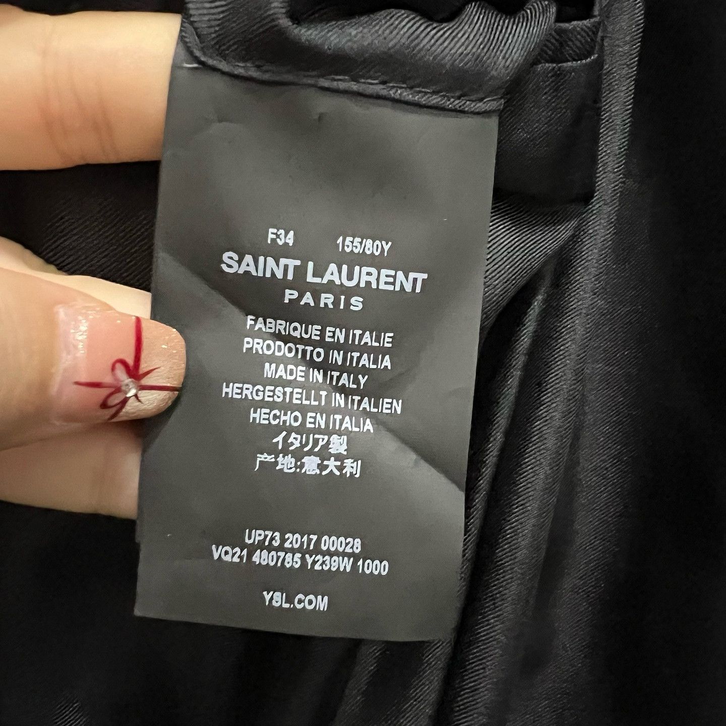 Saint Laurent Paris Saint Laurent Black Blazer Size 34 Size XS / US 0-2 / IT 36-38 - 4 Thumbnail