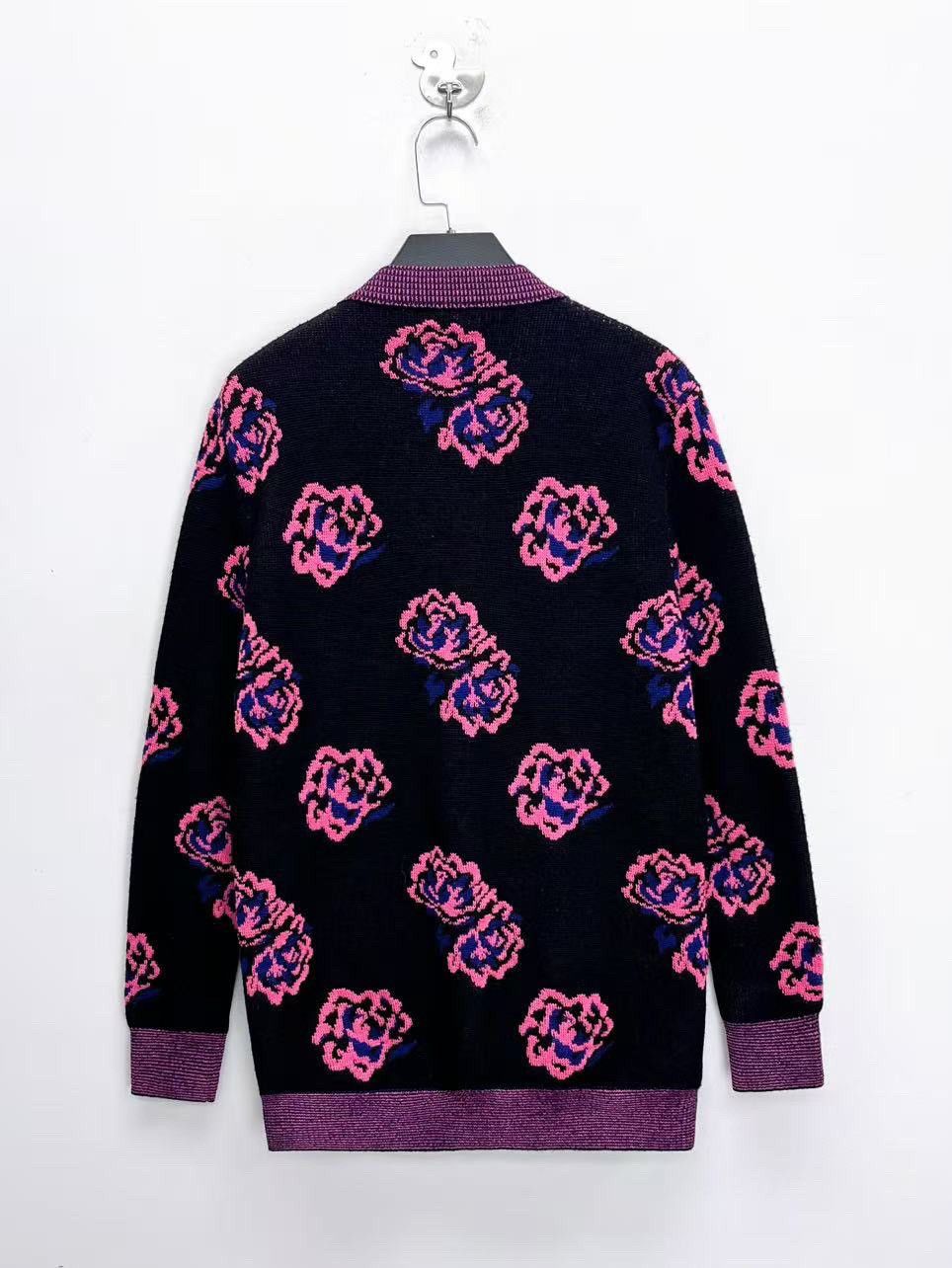 Saint Laurent Paris Saint Laurent Floral Knit Cardigan XS Size XS / US 0-2 / IT 36-38 - 2 Thumbnail